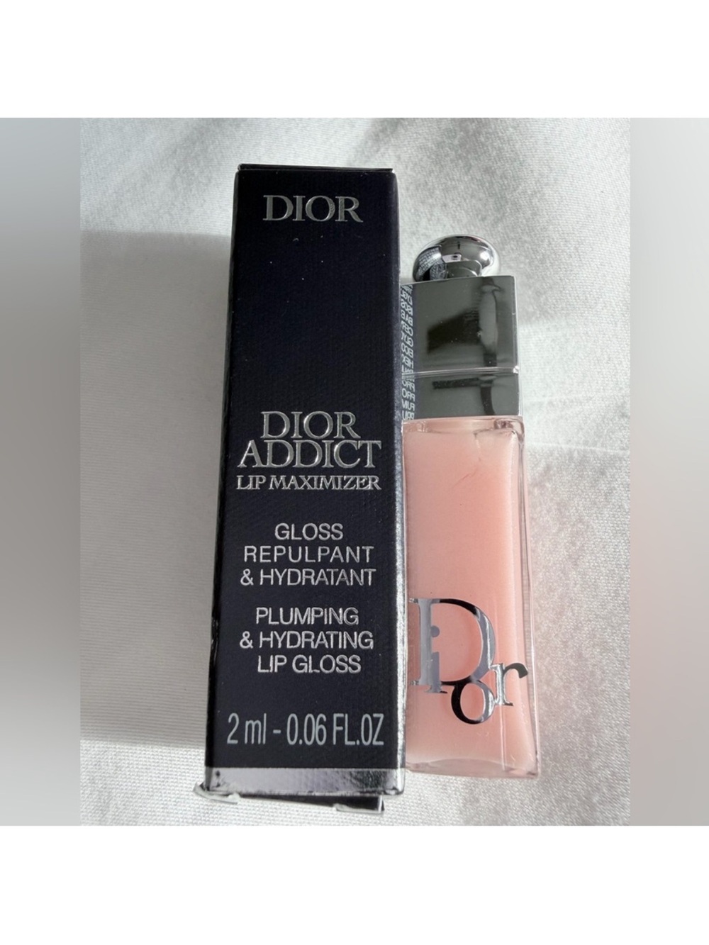 Dior Addict Lip Maximizer Plumping Lip Gloss 001 Pink TRAVEL SIZE